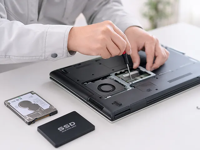HDDからSSD換装のイメージ